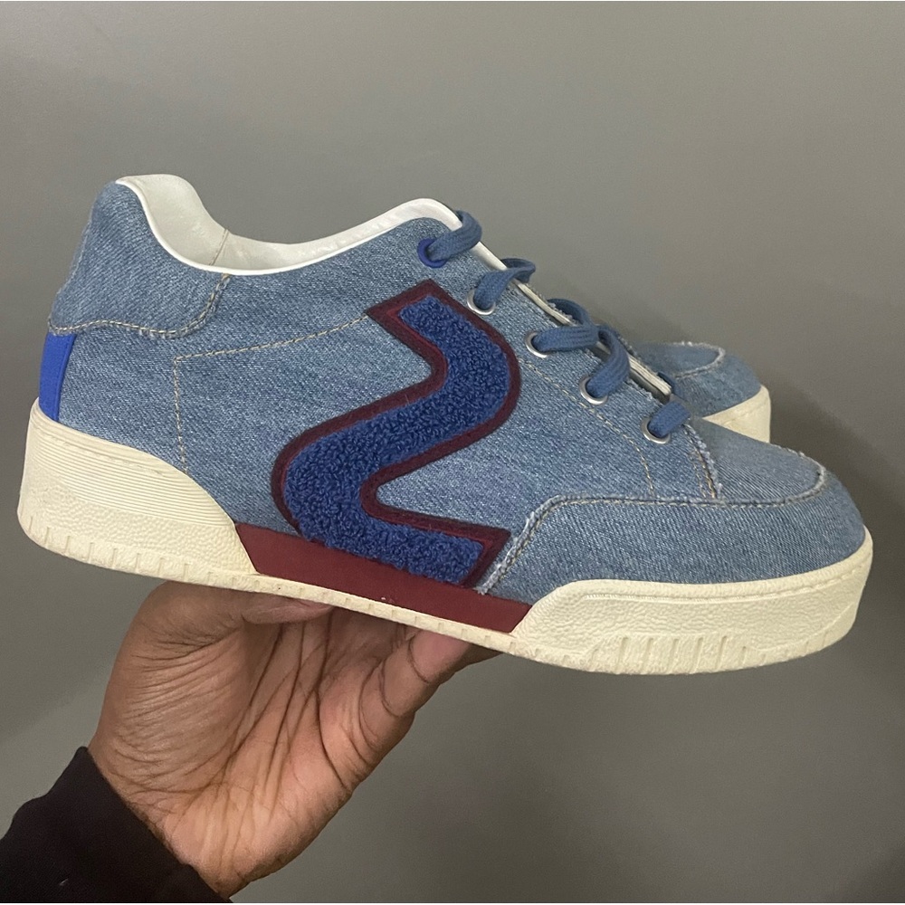 Stella McCartney Blue and Red denim Sneakers Sz.37